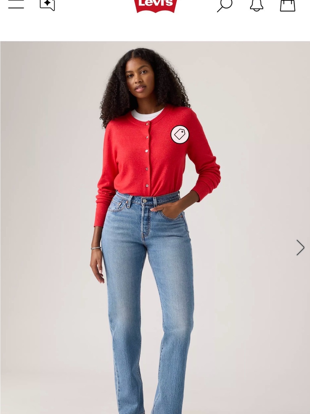 Levi's Women's 501 Curve Jeans in Light Blue Denim